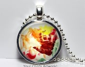 Handmade Pendant Necklaced Personalized with Your Childs Artwork or Drawing Specially Gift Boxed