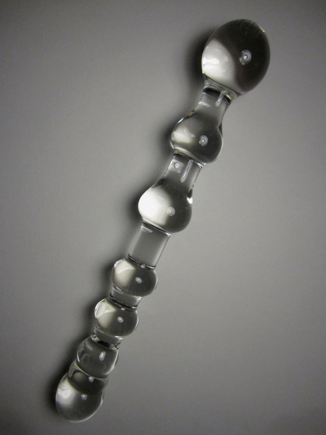 Double Sided Glass Dildo Handblown Borosilicate Clear Sex Toy