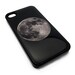 Black Space Moon Snap-On Cover Carrying Hard Plastic Case for iPhone 4/4S