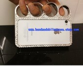 bling bling rhinstone brass knuckle iphone 4 case iphone 4s case crystal iphone 5 bling case
