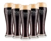 Personalized Groomsmen Gifts, Beer Glasses, Wedding Toasting Glasses, Pint Glasses, 9 Custom Beer Mugs, Gifts for Groomsmen, 16oz Glassware