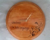 Whatever, I'm late anyways Clock