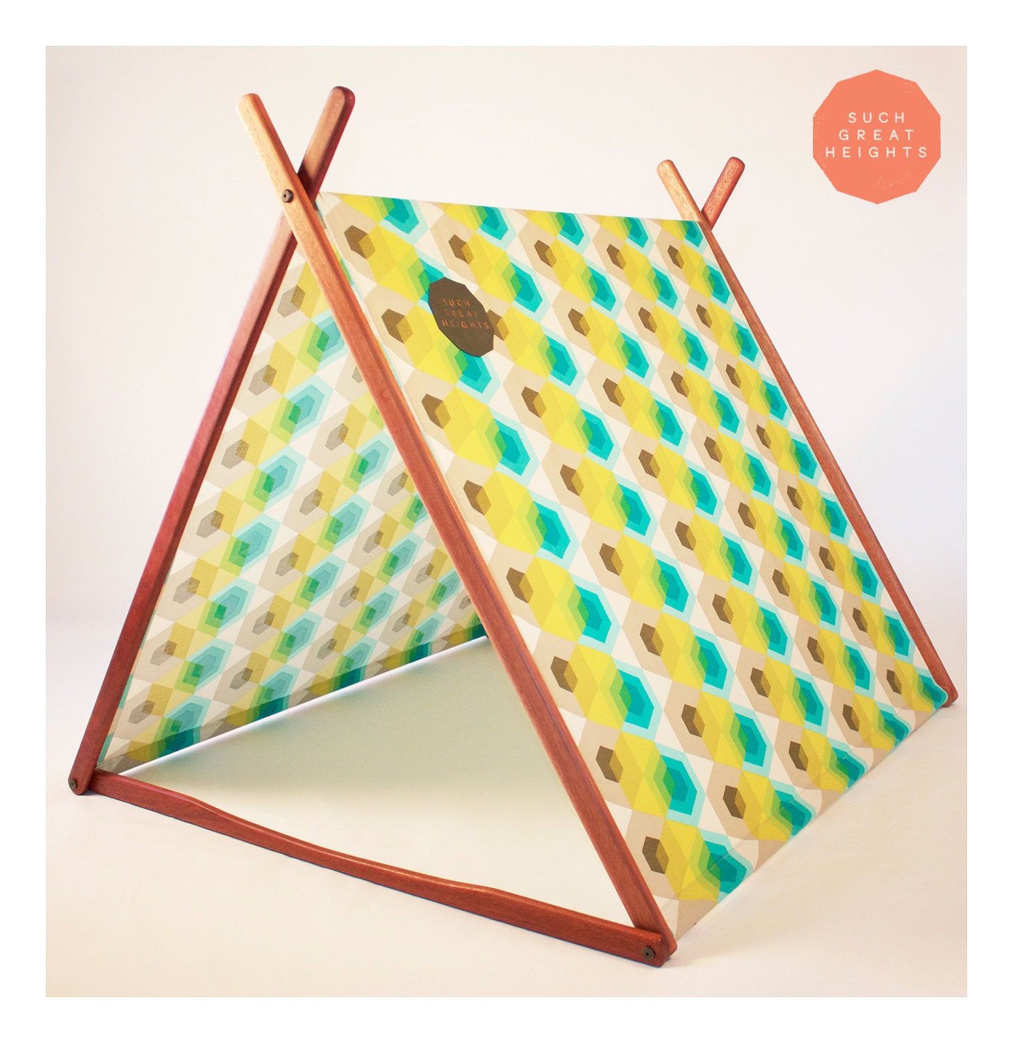 Lime Hexagons 'Wonder Tent'