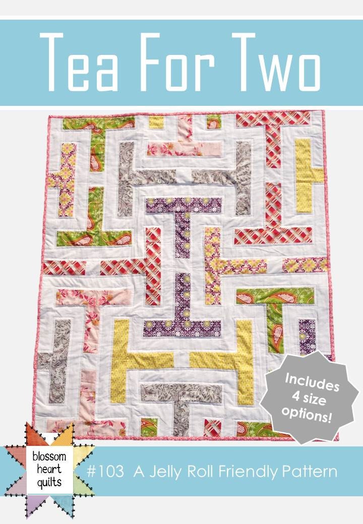 Tea For Two Jelly Roll PDF Quilt Pattern