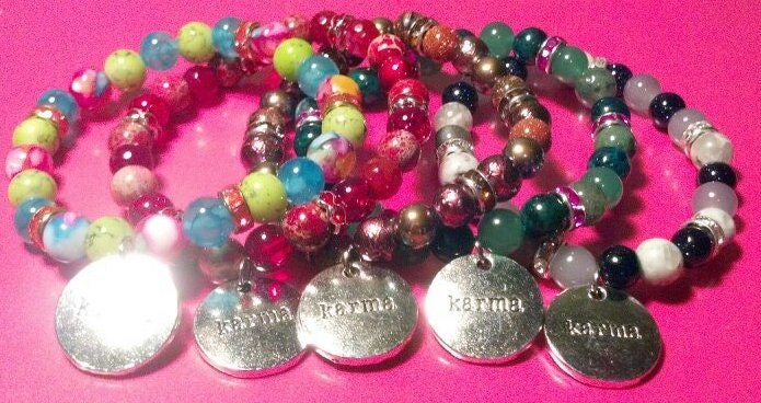 Karma Charm Beaded Bracelets