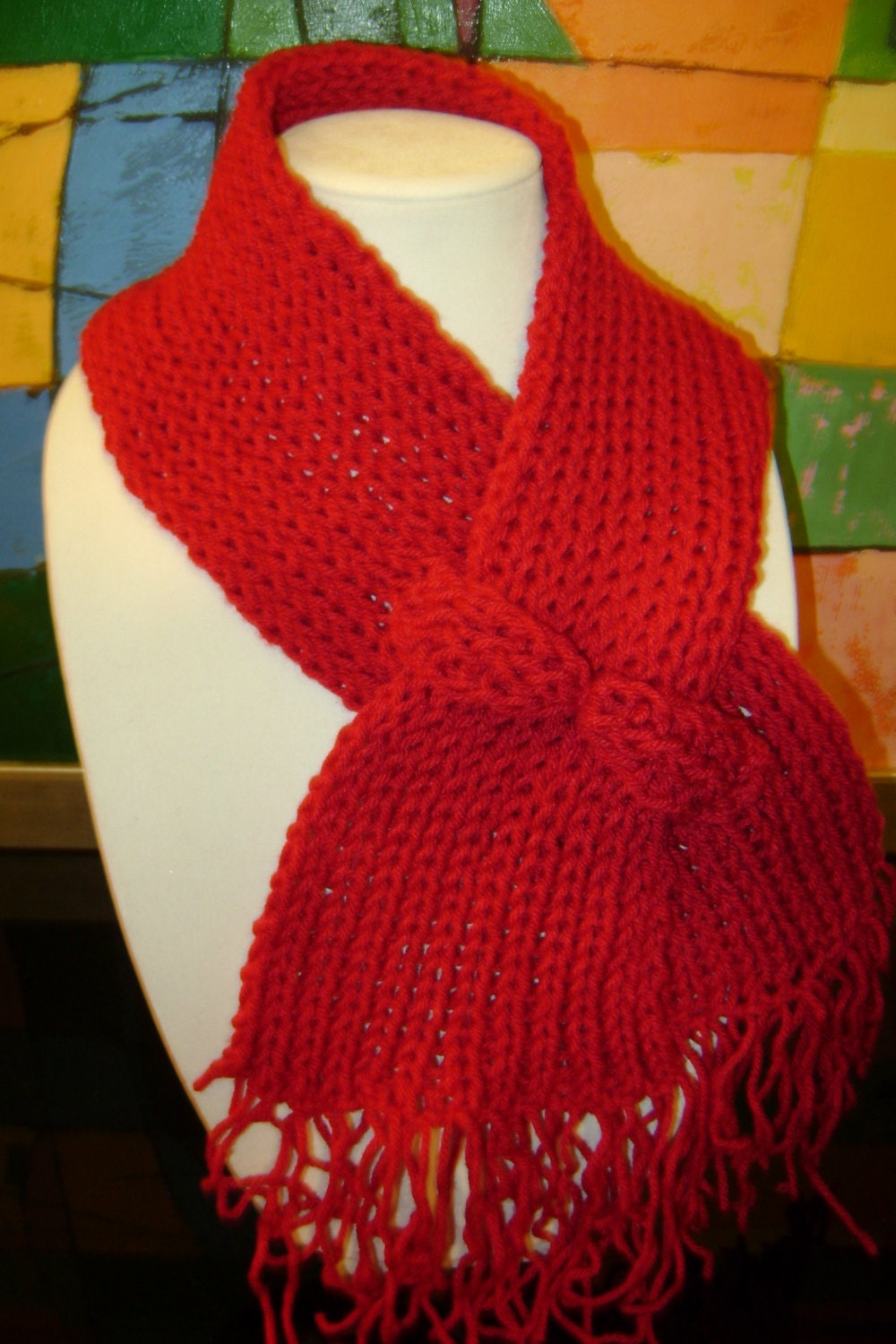 Red Mini Scarf