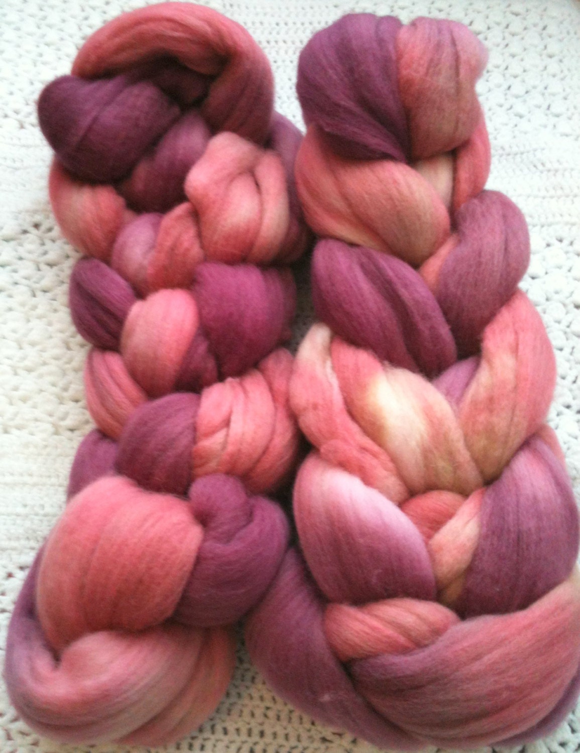 Ashland Bay Polwarth Wool Top Spinning Fiber - 4 ounces- Would You Like Some Cheese With That Whine