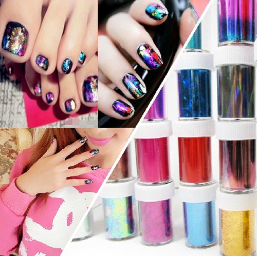 15pcs Mix-Color Roll Nail Art Transfer Foil Set Nails Tip decal DIY Decorations paint fingernails