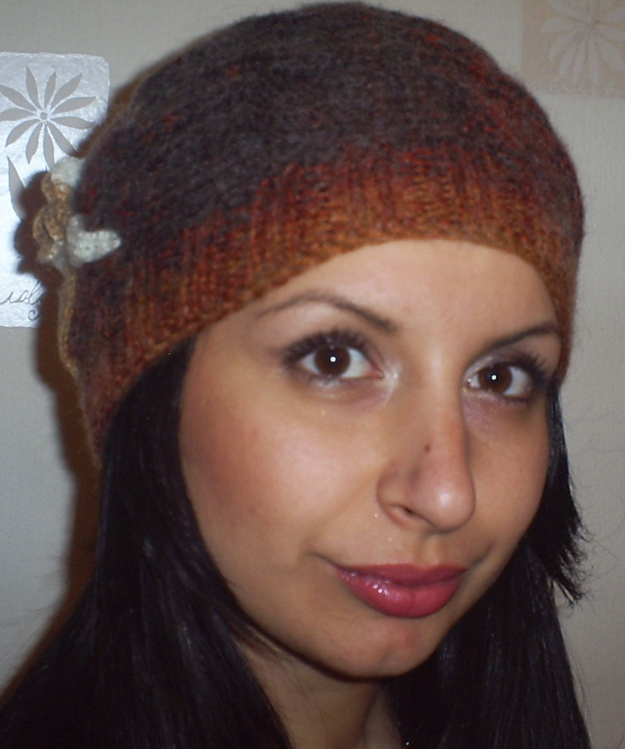 Knitted hat, winter warm hat, ladies accessories, flowing brown color hat, winter fashion hats, women and girls hat
