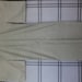 Japanese Vintage Tsumugi Kimono - Weave Cream and Green