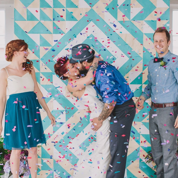 Geometric Ceremony Backdrop