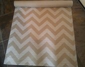Large CHEVRON Wedding AISLE RUNNER, Denton Fabric is the Perfect Texture and Weight for an Aisle Runner, Cloud/Denton, Custom Sizes
