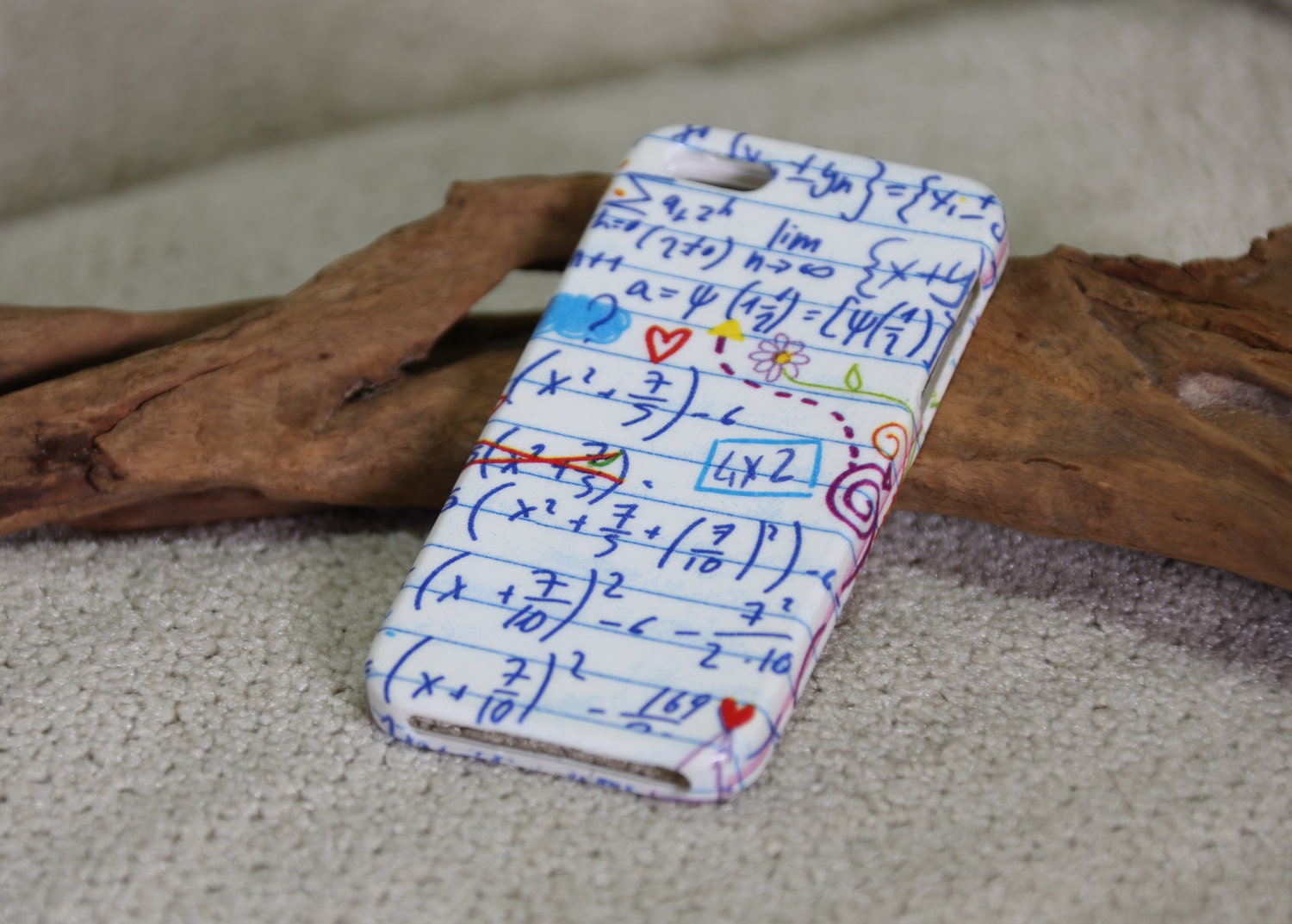 I Love Math - iPhone 5 case, iPhone case, iPhone soft case decoupage