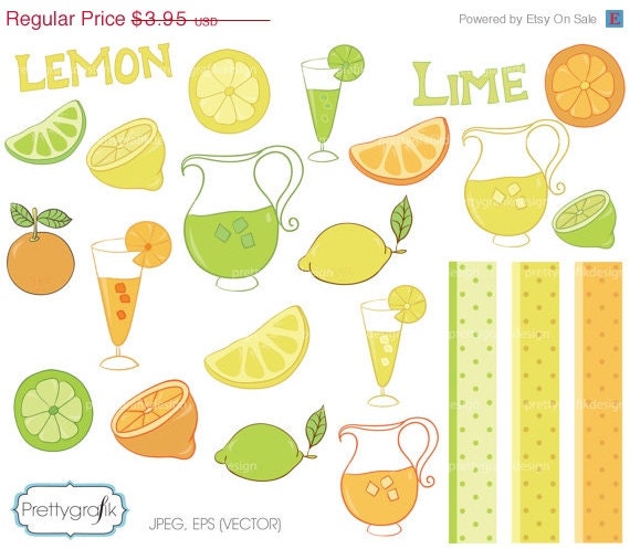 60% OFF Save big citrus lime, lemon, orange clipart commercial use, vector graphics, digital clip art, digital images - PGCLPK303