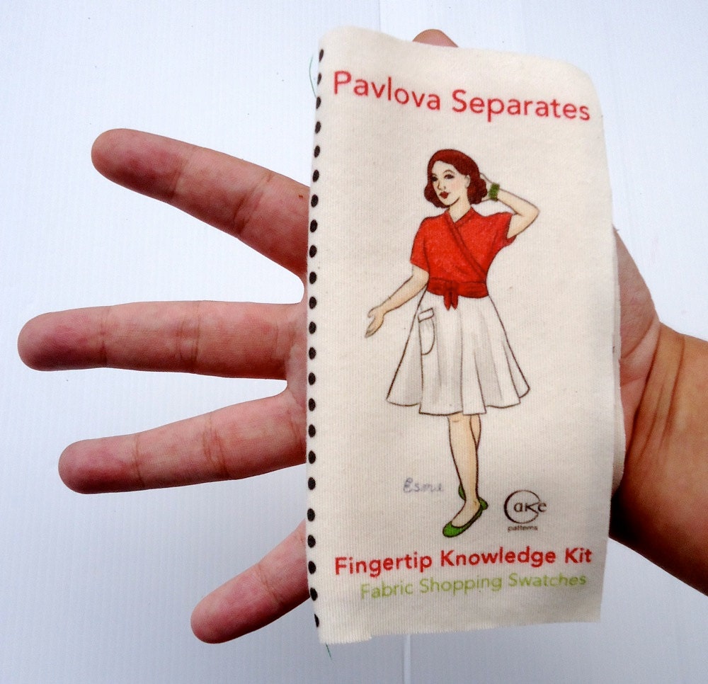 Fingertip Knowledge Fabric Shopping Kit - Pavlova - Cake Patterns