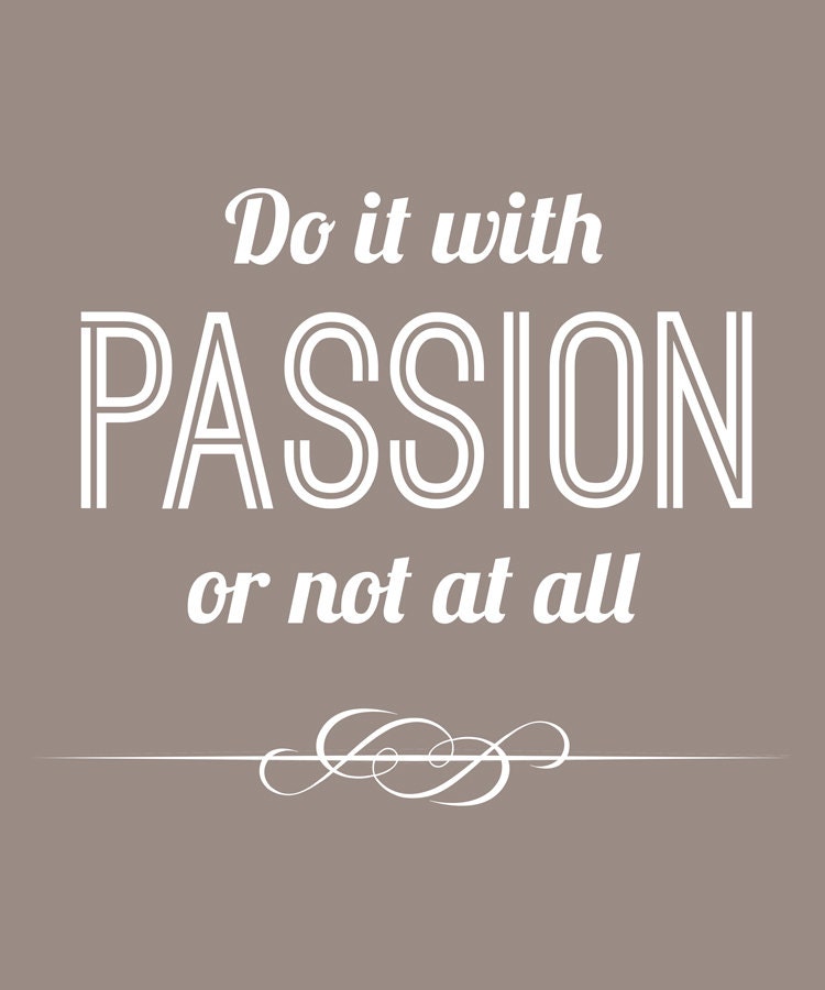 Word Art Print: Passion