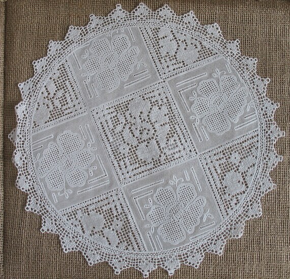 Vinyl Lace Doily For Rustic Country Style by TheShabbyChicWedding