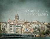 Galata Tower in Istanbul 8x10 Fine Art Print Home Decor Wall Art Travel Photography Turkey  Bosphorus