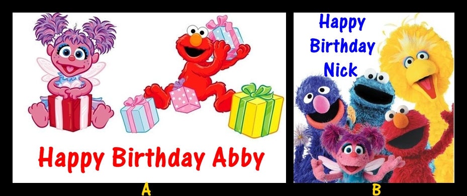 Sesame Street edible image cake topper Il_570xn