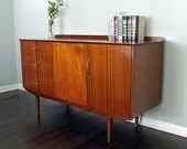 SOLD Vintage Retro Mid Century Modern MCM Dresser Credenza Buffet Console Media Cabinet TV Stand Changing Table Houston Texas