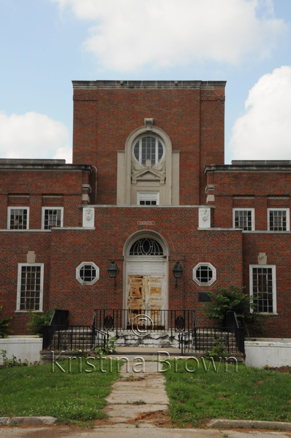 Architecture Photography Abandoned Building Old Mental Hospital Art Print Photograph 8x12