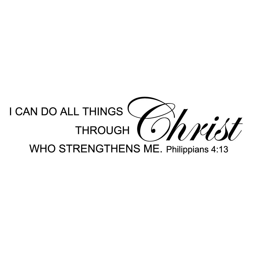 10"x42" (Small) -Home Vinyl Decal - Wall Decal - Wall Vinyl - Vinyl Decal - Wall Decor - Wall Art - Vinyl Quote -Bible Quote Decals