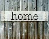 Handmade Wall Decor - home Rustic Wooden Sign - Antique Reclaimed Wood with Distressed Finish