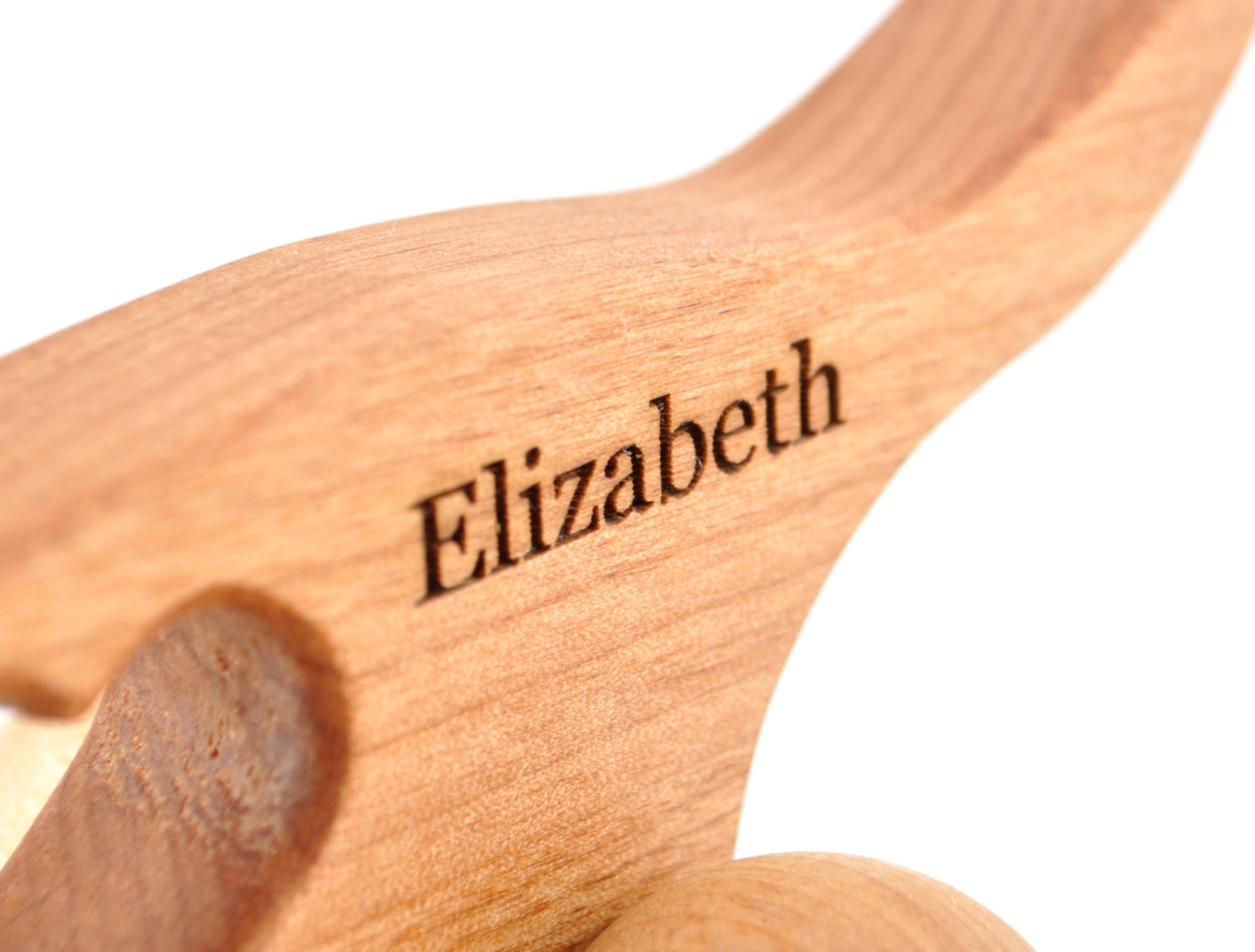Personalized Wooden Push Toy - Wiener Dog Natural Baby Toy - Waldorf Inspired Wood Toy - Eco-Friendly Wooden Toy for Toddlers