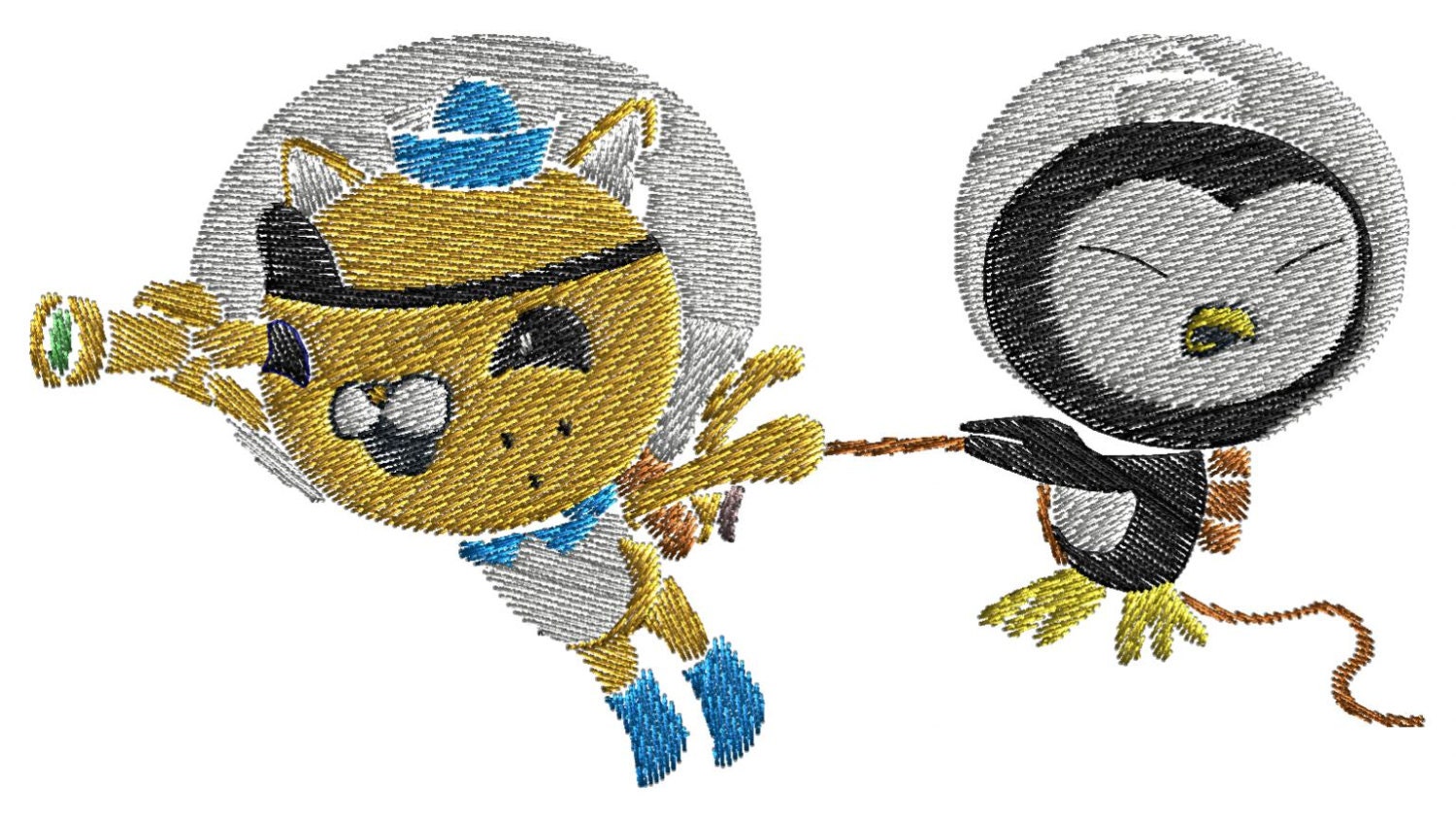 Octonauts 1 - Digital  embroidery design