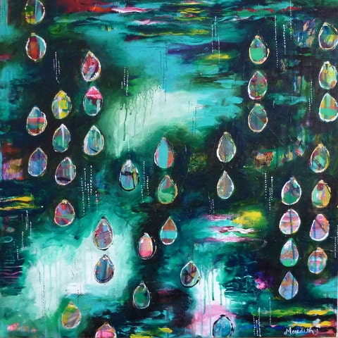 Original acrylic painting - Morning Dew