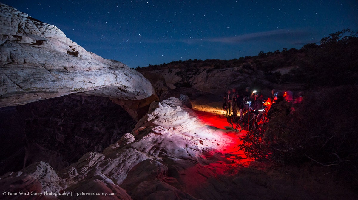Photographers At Mesa Arch, Canyonlands National Park, Utah, USA - Fine Art Print
