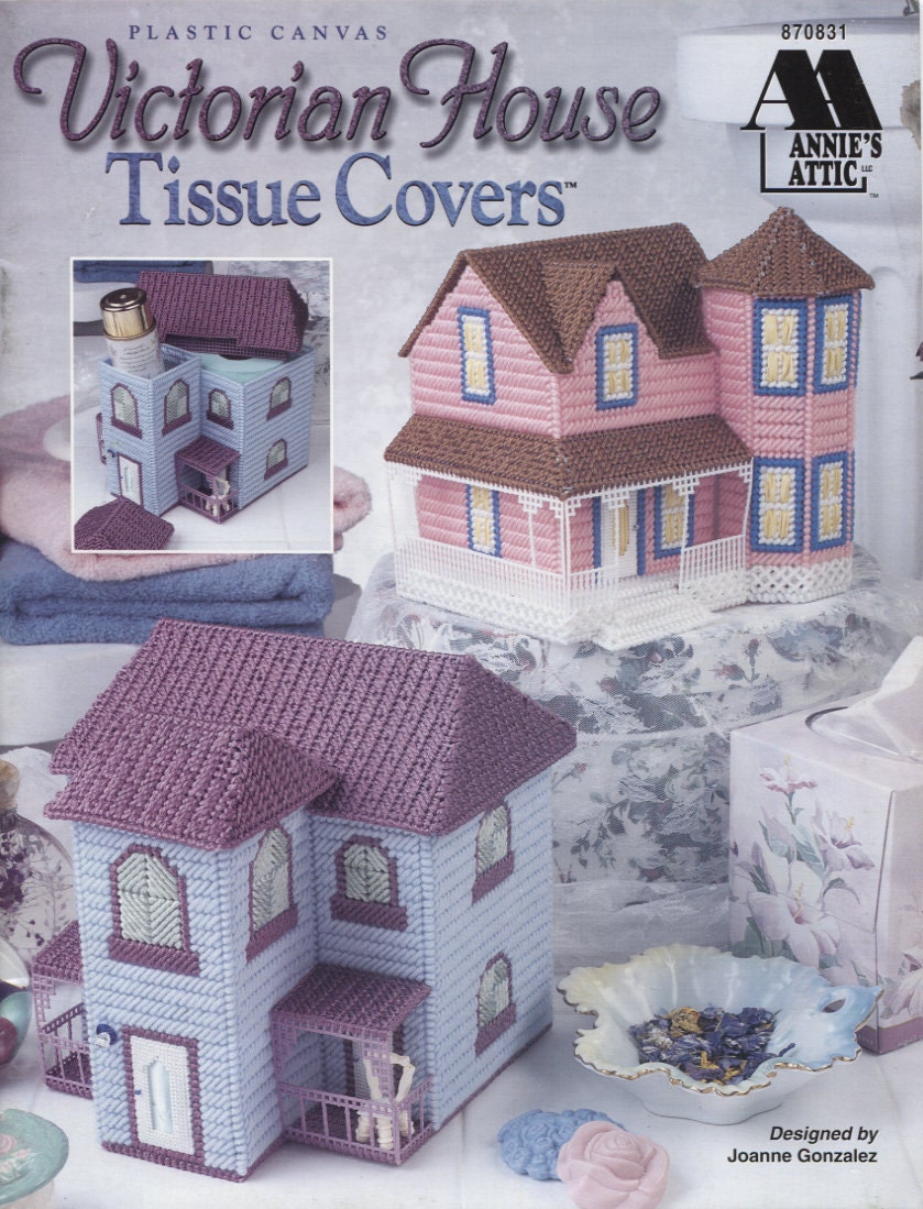 Annies Attic 870831, Victorian House Tissue Covers, Plastic Canvas ...