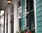 Architecture Photography - 8x12 Fine ArtPhotograph - NOLA Porch, Flower Box, New Orleans, Travel Photography, Landscape, Doorstep, Porch