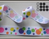 7.8 Easter Bright Glitter Dots Grosgrain Printed Ribbon Il_170x135