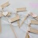 Lace and Burlap Cupcake Flags- Set of 12
