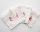 Muslin Gift Bags - Chevron Arrow