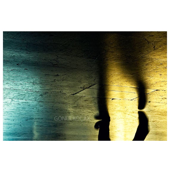 Wall decor -  abstract  photography Light and shadows home decor  photography  art  Office wall decor -  blue turquoise foot   5''x7''