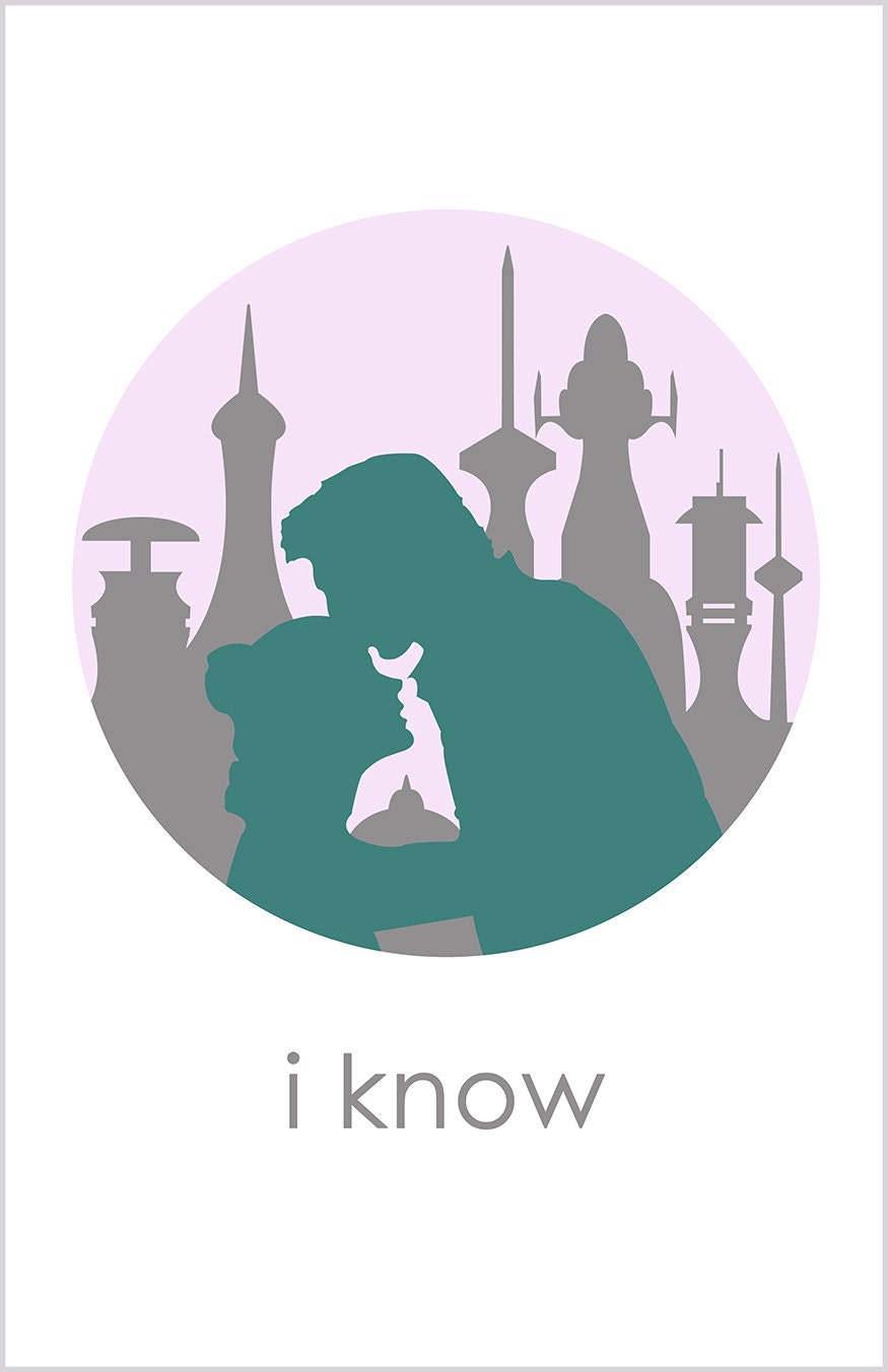 Star Wars Inspired I Know 11X17 Minimalist Art | Etsy | Star wars