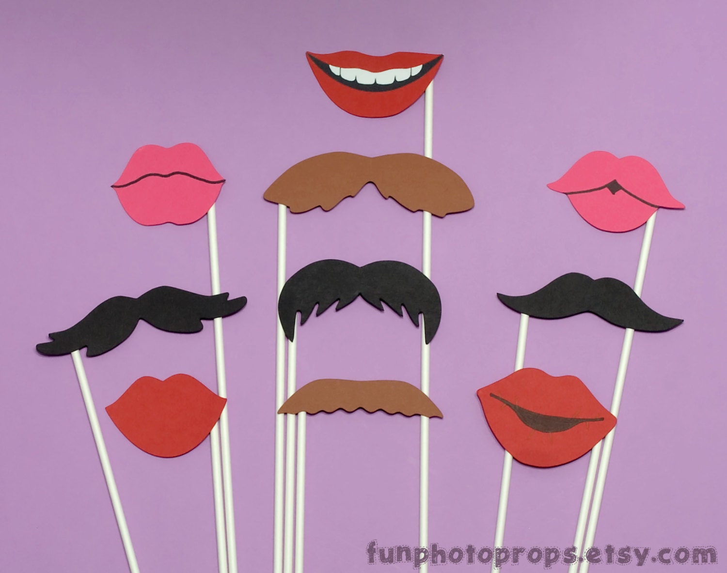 Photo booth Prop Set - Photo Booth Props 10 Piece Party Set - Wedding Photo Prop Set Il_570xn
