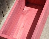 Unique Primtiques Outdoor Garden Porch Flower PLANTER BOX Primitive Wooden Red Washy Wash 9wx19lx7d Custom Colors Sizes Available