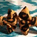 Grvced Cheetah Print Stud Bow Earrings