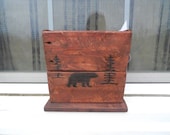 Serene Village - Rustic Log Cabin Decor - Assorted Wooden Boxes, Moose, Bear, Pine Trees, Lodge Decor, Log Cabin Decor, Rustic Home Decor