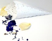 White Doily Cones - unfil...