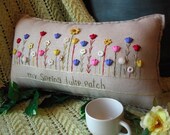 My Spring Tulip Patch Pillow (Cottage Style)