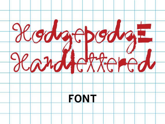 Hodgepodge Handlettered Font