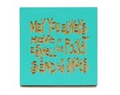 May you always have a shell in your pocket, wall hanging, carved wood sign, home decor.