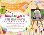 Painting Art Pottery Birthday Party Invitation - Printable Il_170x135