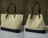 Hip Boho Natural Color Sack Cotton Women Bag Handbag Tote/ Shoulder Bag/ Travel Bag/Everyday Bag/ Diapers Bag/Market bag - T002