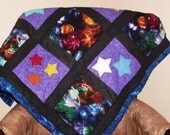Handmade Space Themed Toddler Quilt