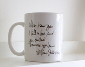 I saw you and fell in love - Handmade mug
